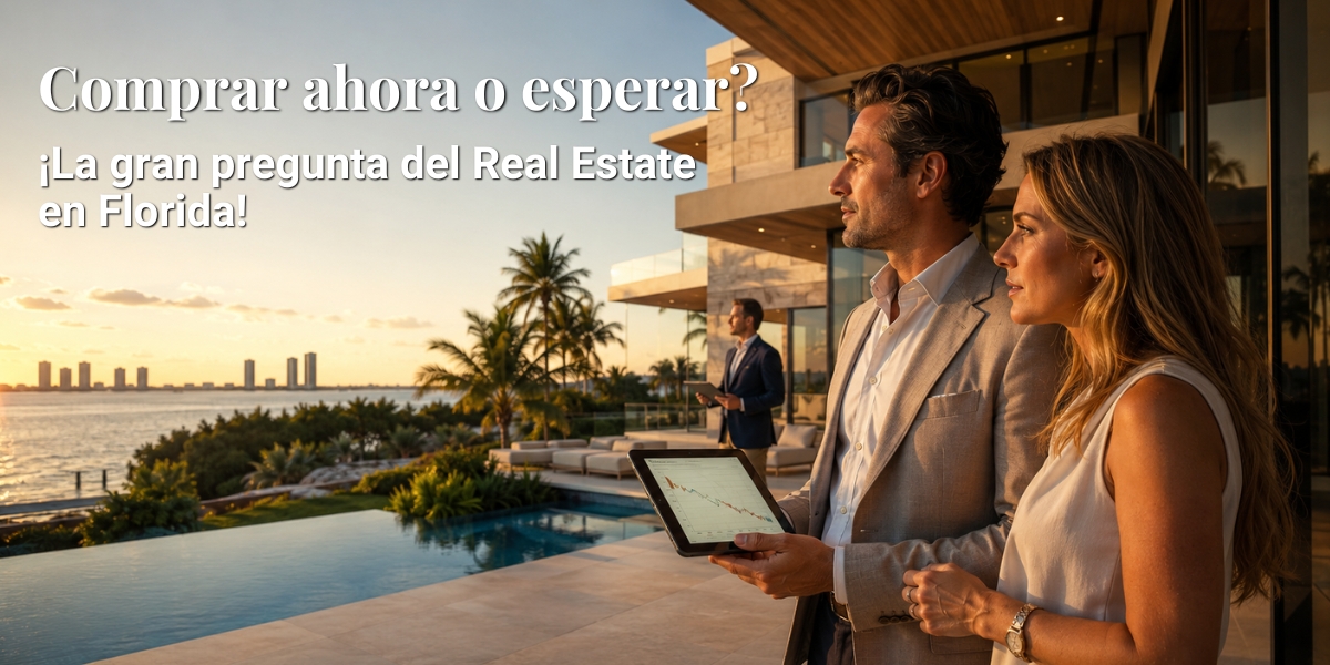 Comprar ahora o esperar? La gran pregunta del Real Estate en Florida!