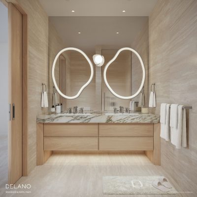 Delano Residences & Hotel Miami - Residence Primary Bath
