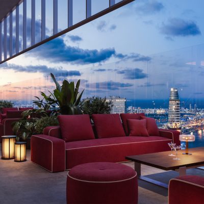 Faena Residences Terrace Night