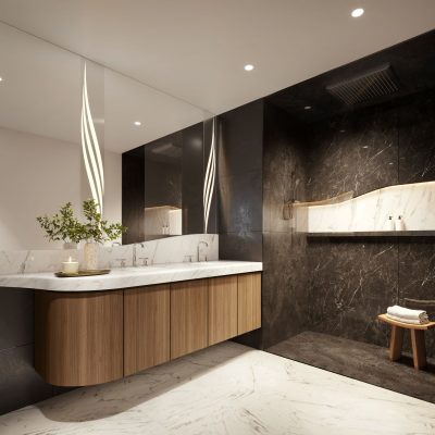 Mercedes Benz Primary Bathroom Dark