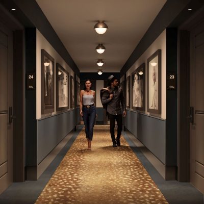 The Raider Residences Hall way