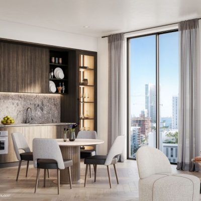 The Raider Residences Kitchen Living